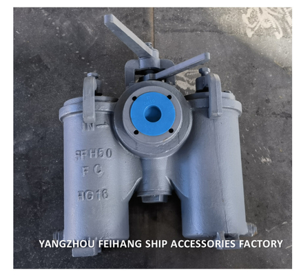 10K-40A  DUPLEX OIL STRAINER H-TYPE JIS F7208-MARINE DUPLEX OIL STRAINER JIS F7208-DUPLEX WATER STRAINER