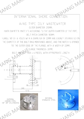 Reliable Shore Connection For Efficient Oily Wastewater Management ModelAS6100 CB/T3657