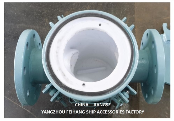 Seawater Suction Filter AS80 CB/T497-2012 Lined With PTFE  Body Material: Carbon Steel Filter Cartridge Material: Stainl