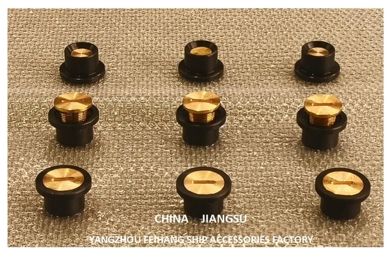 A50 Cb/T3778 Sounding Injection Head Sounding Tube Cap With O-Ring , Material Copper