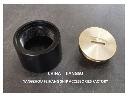 China A50 Cb/T3778 Sounding Head Cap Sounding Pipe Head with O-ring , material copper