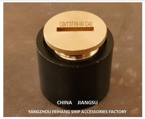 Feihang A50 Cb/T3778 Sounding Tube Cap Stainless Steel Sounding Pipe Cap  With O-Ring , Material Copper