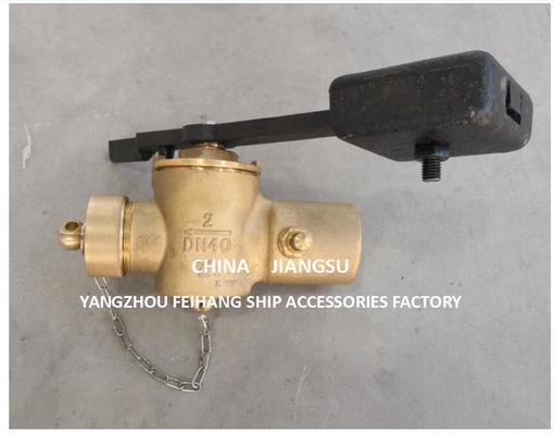 Fuel Tank Sounding Self-Closing Valve Fh-Dn40 Cb/T3778-99 Material-Bronze With Counterweight