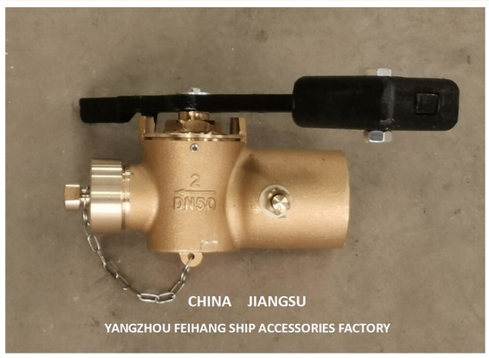 Bronze Depth Sounding Self-Closing Valve For Sunken Cabin Dn50 Cb/T3778-99  Material-Bronze With Counterweight