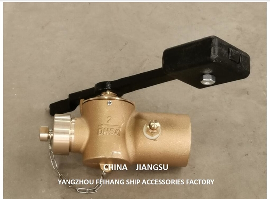 Bronze Depth Sounding Self-Closing Valve For Sunken Cabin Dn50 Cb/T3778-99  Material-Bronze With Counterweight