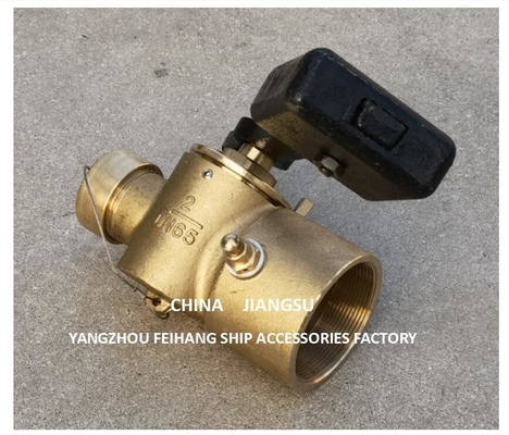 Bronze Depth Sounding Self-Closing Valve For Sunken Cabin DN65 Cb/T3778-99  Material-Bronze With Counterweight