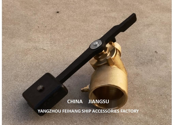 Sounding Self-Closing Valve For Fuel Tank Model Fh-Dn65 Cb/T3778-99 Material-Bronze With Counterweight