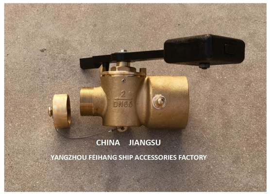 Bronze Depth Sounding Self-Closing Valve For Sunken Cabin DN65 Cb/T3778-99  Material-Bronze With Counterweight