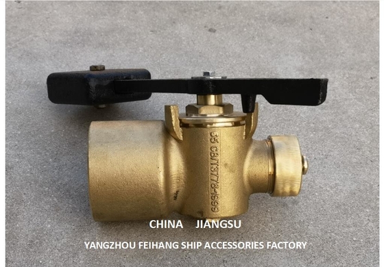 Bronze Depth Sounding Self-Closing Valve For Sunken Cabin DN65 Cb/T3778-99  Material-Bronze With Counterweight