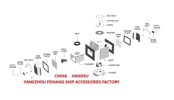 Durable Carbon Steel Body Material Air Vent For Ship Applications Model Bxo Type Ball Float