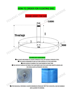 533HFB Type Stainless Steel Float Disc For Air Vent Head & Stainless Steel Floater For Air Vent Head