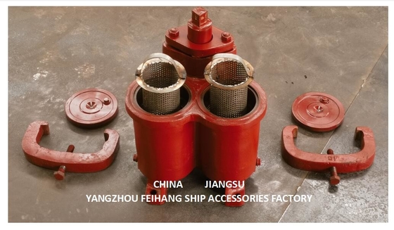 DOUBLE OIL STRAINER(U-TYPE)JIS 5K-25-100A  & JIS F7224 DOUBLE OIL STRAINER(U-TYPE)-FEIHANG MARINE