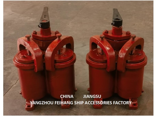 DOUBLE OIL STRAINER(U-TYPE)JIS 5K-25-100A  & JIS F7224 DOUBLE OIL STRAINER(U-TYPE)-FEIHANG MARINE