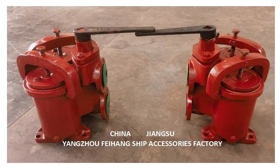 DOUBLE OIL STRAINER(U-TYPE)JIS 5K-25-100A  & JIS F7224 DOUBLE OIL STRAINER(U-TYPE)-FEIHANG MARINE