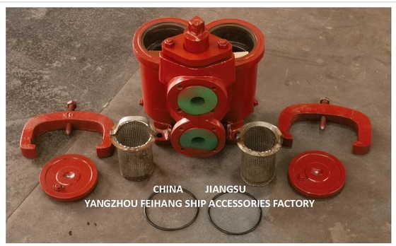 JIS 5K-25-100A DUPLEX OIL STRAINER(U-TYPE) & JIS F7224 DOUBLE OIL STRAINER(U-TYPE)-FEIHANG MARINE