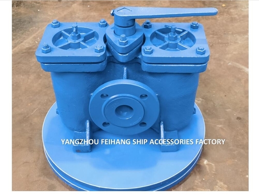 Duplex Oil Filter & Double Oil Strainers Model AS16050 CB/T425 Cast Iron Body With Stainless Steel Filter Element