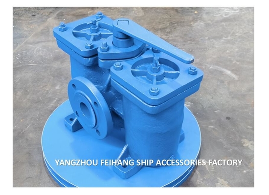 Duplex Oil Filter & Double Oil Strainers Model AS16050 CB/T425 Cast Iron Body With Stainless Steel Filter Element