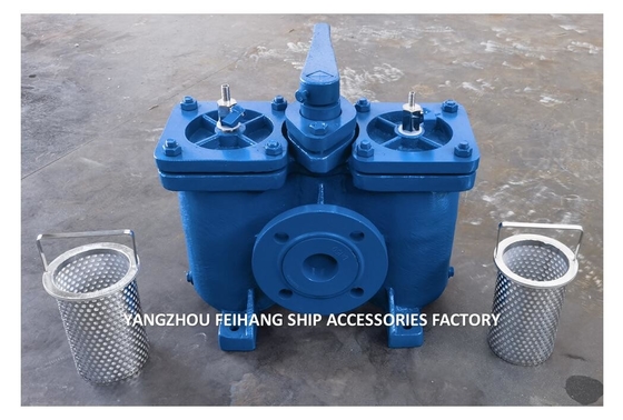 Duplex Strainer FOR Lube Oil Pump Suction Filter Model:AS16050-0.75/0.26 Cb/T425-94 Body cast iron filter cartridge