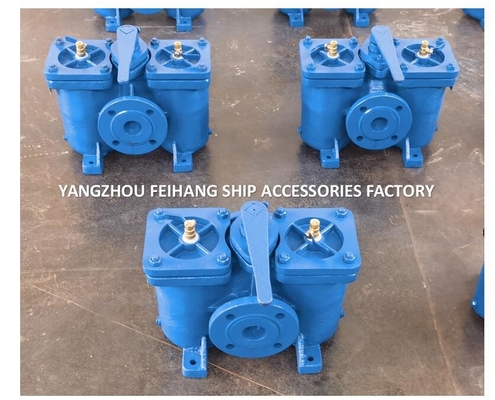 Duplex Strainer FOR Lube Oil Pump Suction Filter Model:AS16050-0.75/0.26 Cb/T425-94 Body cast iron filter cartridge