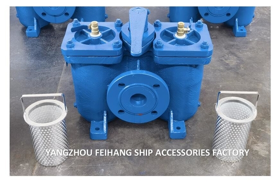 Duplex Strainer FOR Lube Oil Pump Suction Filter Model:AS16050-0.75/0.26 Cb/T425-94 Body cast iron filter cartridge