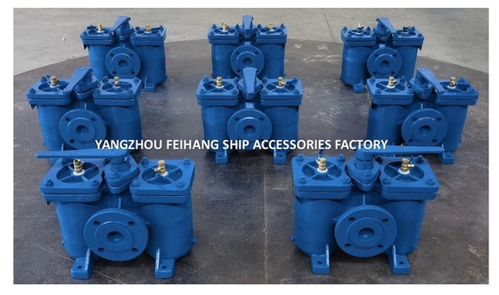 Duplex Strainer FOR Lube Oil Pump Suction Filter Model:AS16050-0.75/0.26 Cb/T425-94 Body cast iron filter cartridge