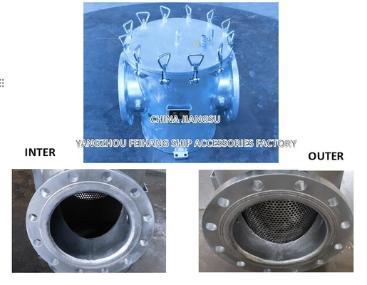 Carbon Steel Sea Water Filter For Ship  Use Model:AS250 CB/T497-2012 With Stainless Steel Filter Element