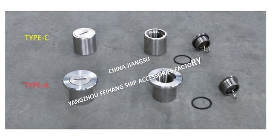 Sounding Tubes-Sounding Pipe Head With Stainless Steel Body And Stainless Steel Plug with square or rectangular holes