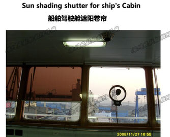 FT001- blue model marine shade shutters - cockpit light shade shutters