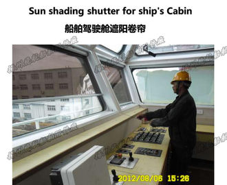 FT001- blue model marine shade shutters - cockpit light shade shutters