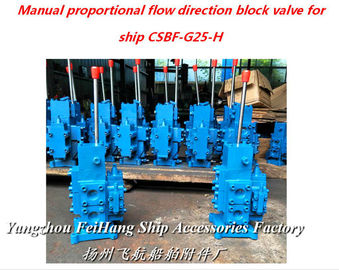 Marine manual proportional flow direction compound valve type CSBF-H-G25 (middle position