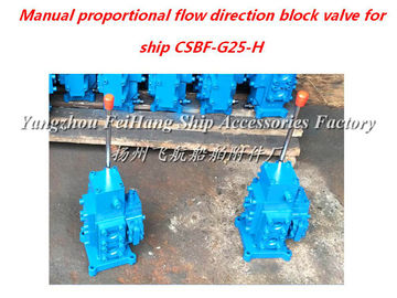 Marine manual proportional flow direction compound valve type CSBF-H-G25 (middle position