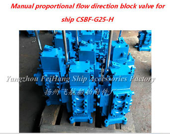 Marine manual proportional flow direction compound valve type CSBF-H-G25 (middle position