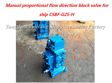 Marine manual proportional flow direction compound valve type CSBF-H-G25 (middle position