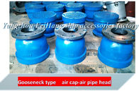 Goose neck air pipe head, flanged cast iron goose neck type air pipe head BS100HT CB/t3594