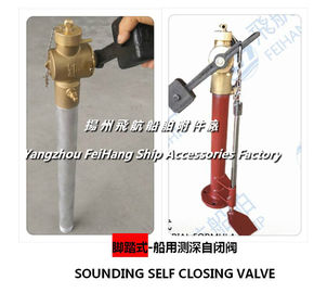 Marine foot-operated sounding self-closing valve cb/t3778-99