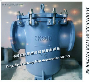 Flanged cast iron high sea bottom door sea water filter - cast iron straight through sea water filter 5K-300 S-TYPE