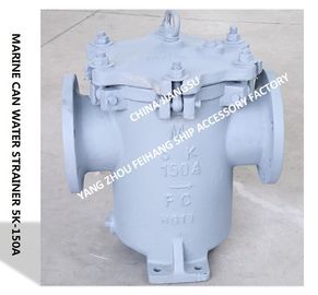 Shipbuilding JIS 5K-150A S-TYPE main engine seawater pump inlet straight-through cylindrical seawater filter