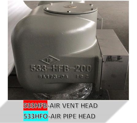 LOG ROOM AIR VENTHEAD NO.533HFB-200A OILY WATER TANK AIR PIPE HEAD NO.533HFB-250A