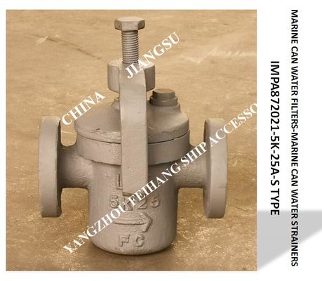 JIS 5K-25A- S-TYPE main engine sea water pump inlet straight-through cylindrical sea water filter