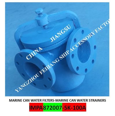 Can Water Filter marine flange cast iron straight-through cylindrical sea water filter 5K-100A S-TYPE The materials of e