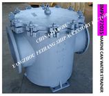 Can Water Filter marine flange cast iron straight-through cylindrical sea water filter 5K-450A S-TYPE The materials of e
