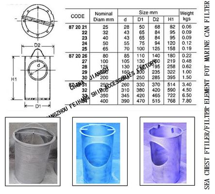 Made in China-marine main subsea water filter-main sea chest filter-subsea valve box filter accessories