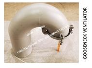 Q235-A carbon steel welded gooseneck ventilator, carbon steel welded round gooseneck ventilator AB150-6 CBT4220-2013