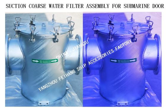 Carbon steel Sea Water Filter For HY601 Project Delivered- For Submarine Gate MODEL:AS350 CB/T497-2012