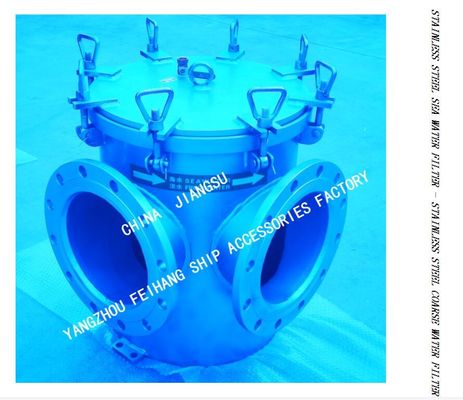 Right Angle Stainless Steel Sea  Water Filter For Marine Seawater Cooling System Model:BLS250 CB/T497-2012