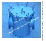 ANGLE STAINLESS STEEL SEA WATER FILTER MODEL BRS 250 CB/T497-2012 FOR LOW SUBMARINE DOOR