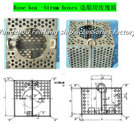 STAINLESS STEEL 304  STEEL BILGE WATER FILTER BOX, STAINLESS STEEL ROSE BOX JIS F7206-1998