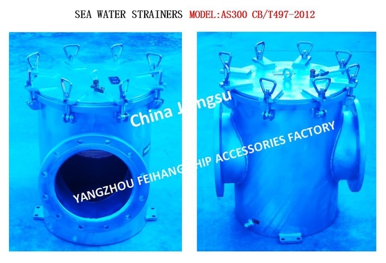 Single Water Filter，SEA WATER STRAINERS MODEL:AS300 CB/T497-2012