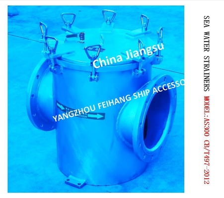 Single Water Filter，SEA WATER STRAINERS MODEL:AS300 CB/T497-2012