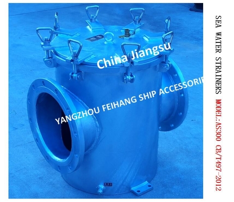 Single Water Filter，SEA WATER STRAINERS MODEL:AS300 CB/T497-2012